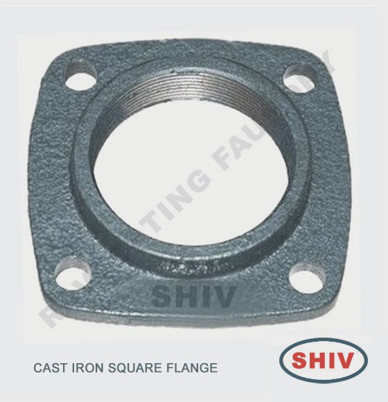 CI Square Flange - Cast Iron Square Threaded Flange Manufacturer - Supplier Rajkot